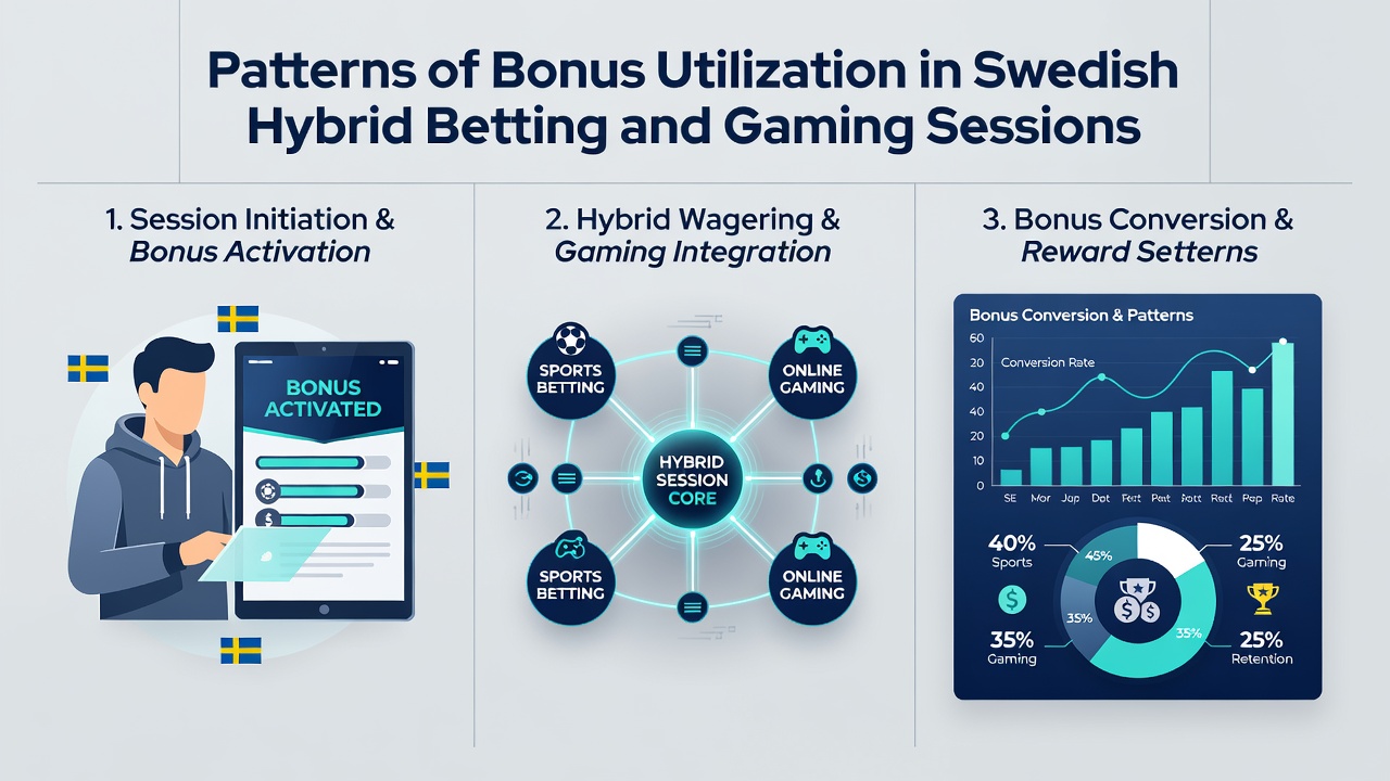 Data visualization showing bonus flow between sports betting and casino games in Swedish hybrid sessions
